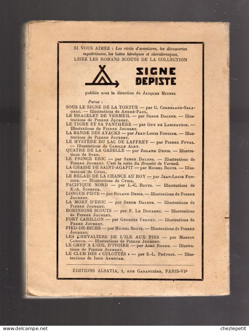 LES COUREURS DE BROUSSE Georges CERBELAUD SALAGNAC SIGNE DE PISTE ALSATIA 1946 - Autres & Non Classés