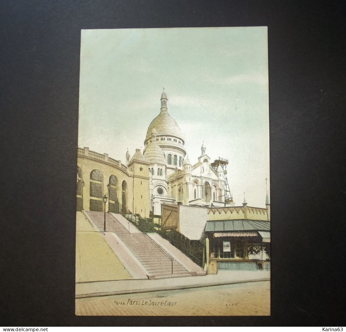 France - Paris - 75 - Le Sacre-Coeur - Collection Aquarelle  Avec Timbre 1907 - Sacré-Coeur
