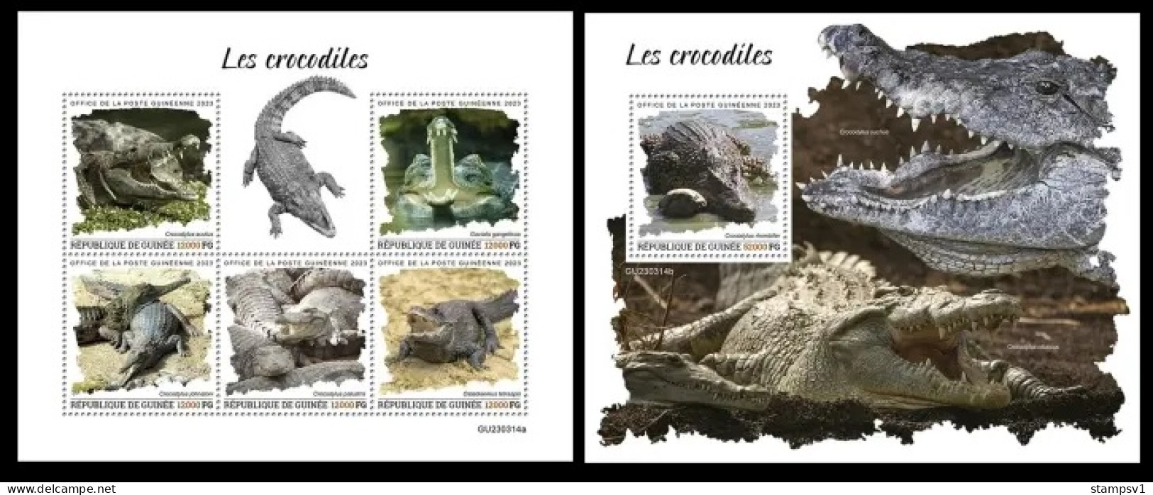 Guinea  2023 Crocodiles. (314) OFFICIAL ISSUE - Andere & Zonder Classificatie