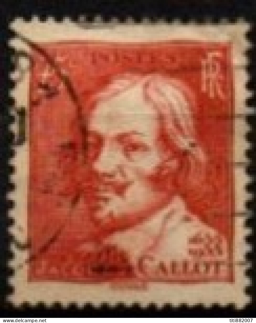 FRANCE    -   1935 .   Y&T N° 306 Oblitéré.    Le Graveur Jacques Callot - Used Stamps
