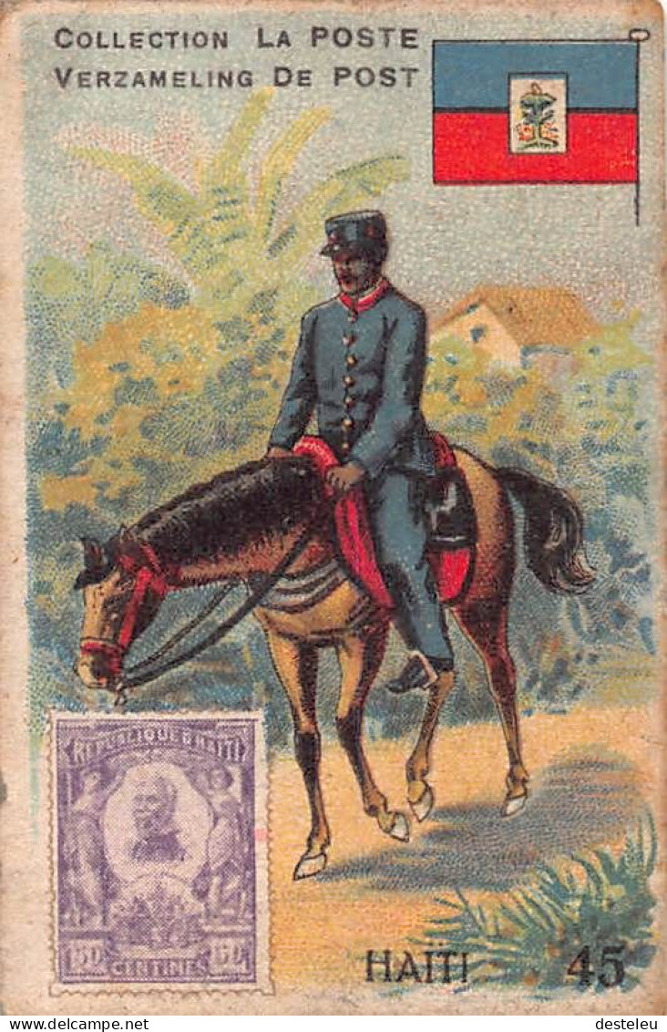 Chromo Collection La Poste Stamp & Flag - Haiti - 4.5 X 6.5 Cm - Altri & Non Classificati