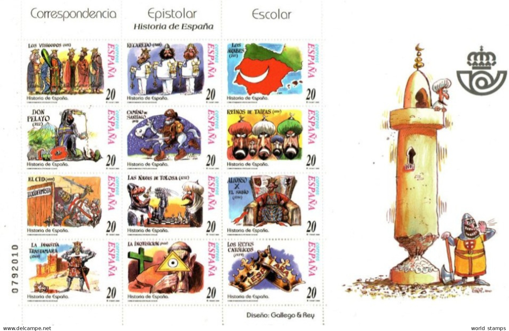 ESPAGNE 2000 ** 2 SCAN - Blocs & Feuillets