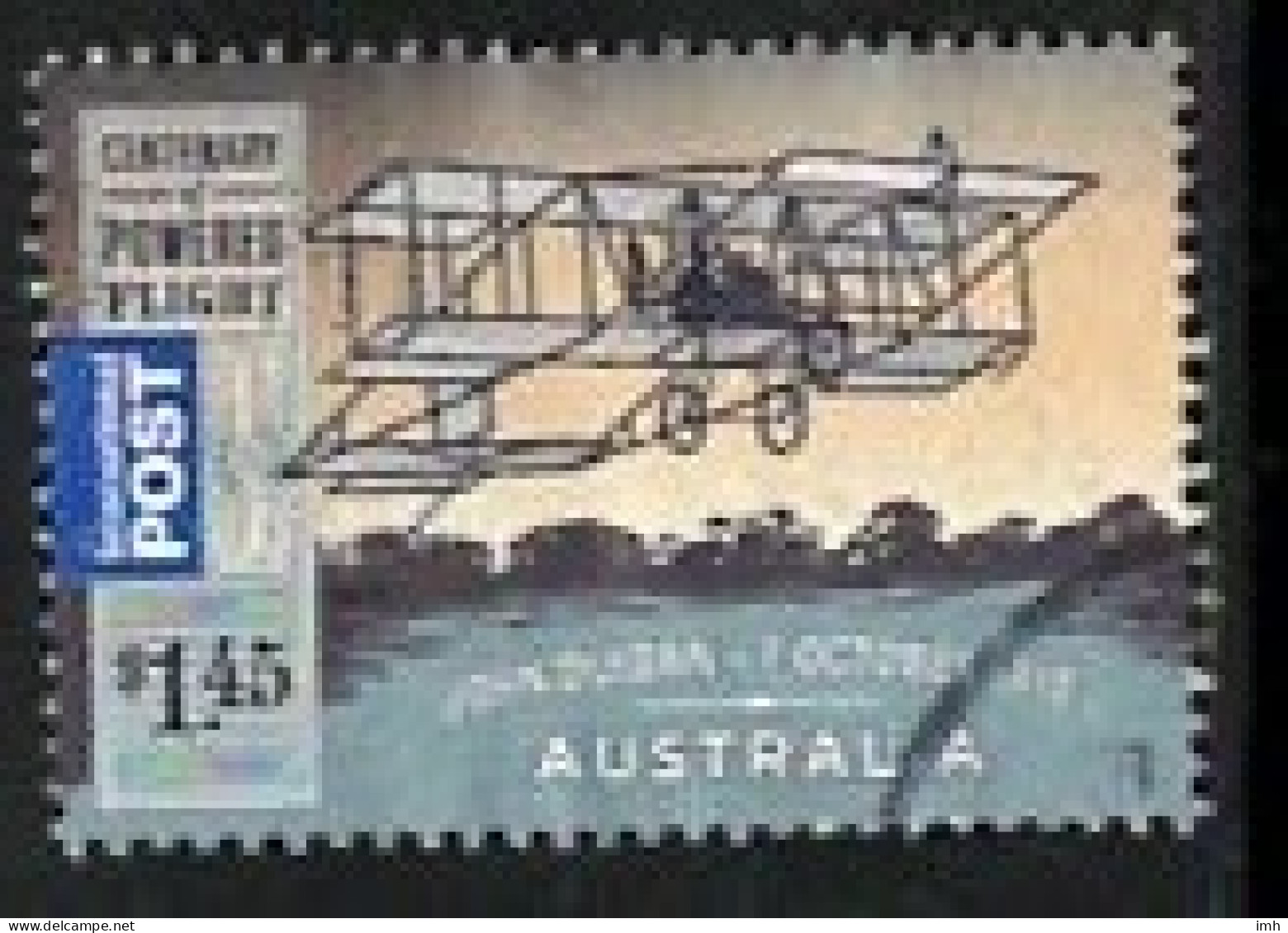 2010 Australia   Powered Flight, $1.45 Value.   Fine Used. - Usados