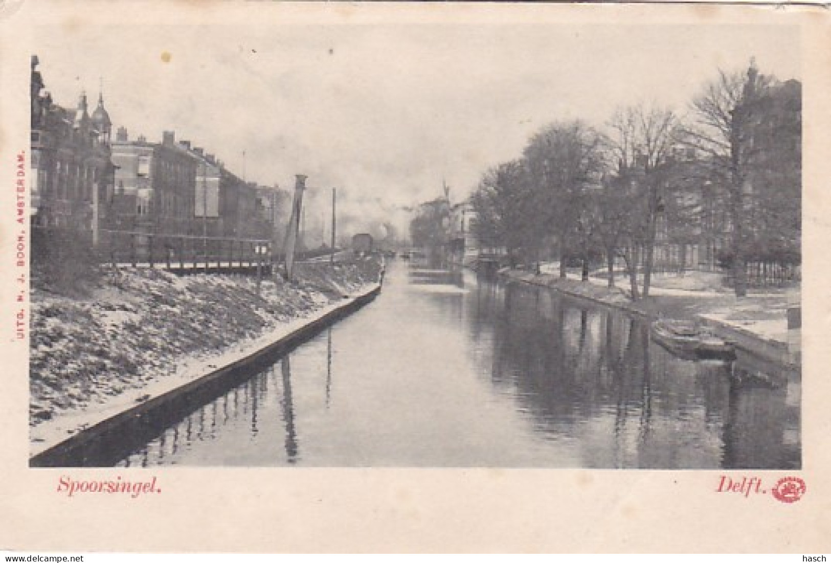 482214Delft, Spoorsingel. Rond 1900. (zie Hoeken En Randen) - Delft