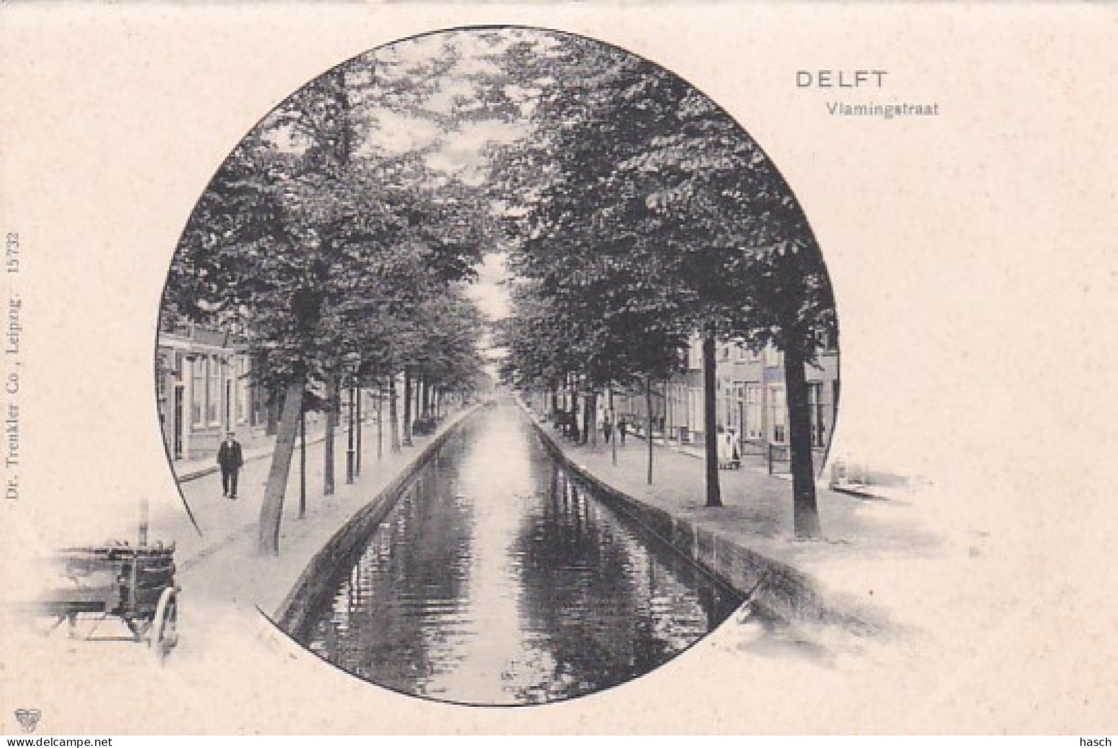 482218Delft, Vlamingstraat. Rond 1900.(minuscule Vouwen In De Hoeken)  - Delft