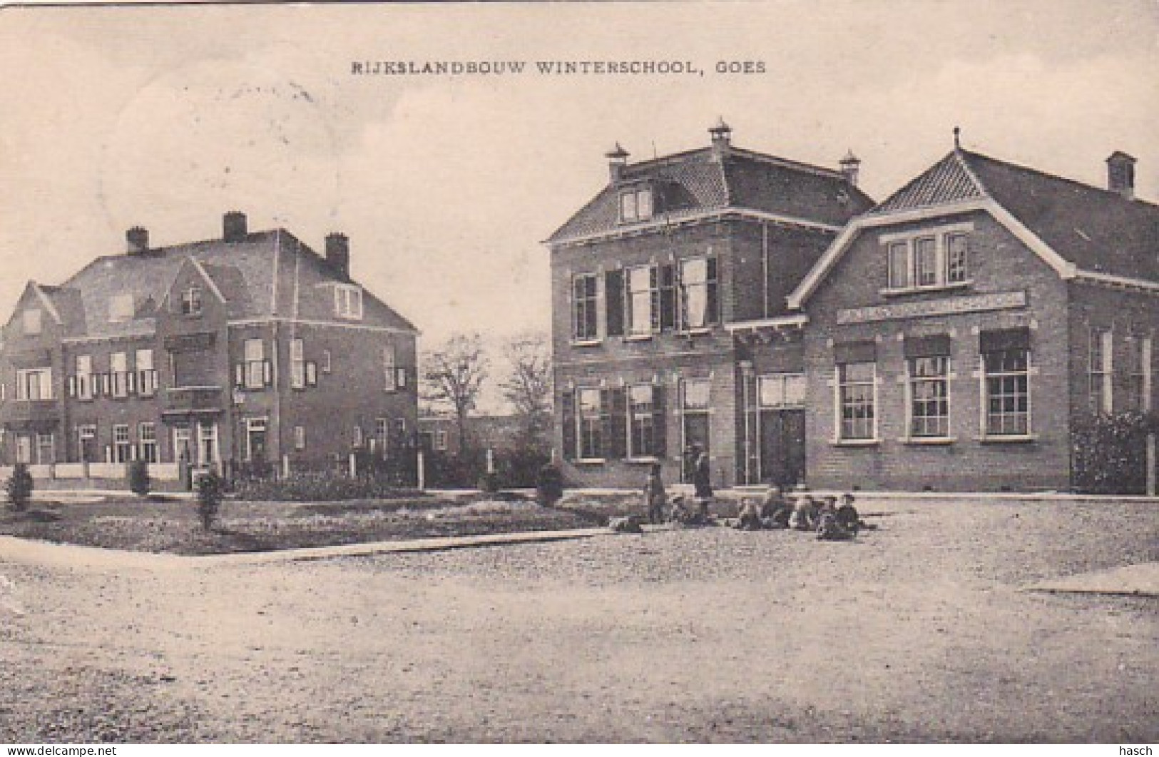 482225Goes, Rijkslandbouw Winterschool. 1924. (kleine Beschadigingen Hoeken En Randen, Zie Achterkant) - Goes