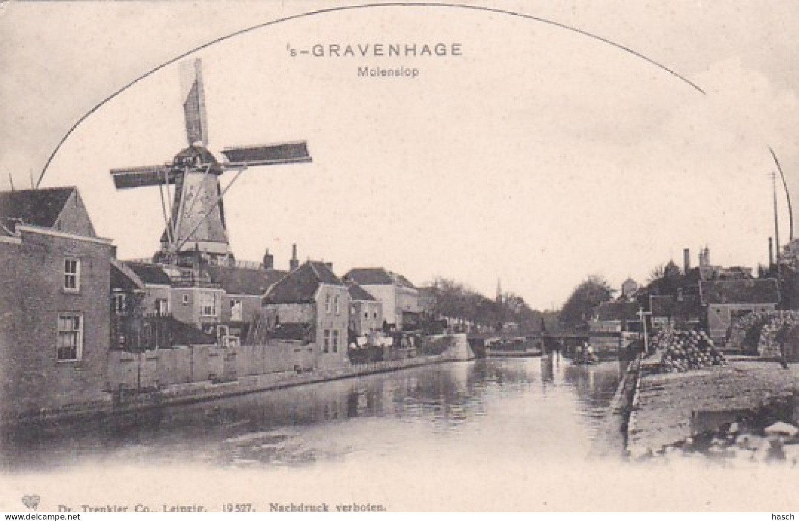 482274's Gravenhage, Molenslop. Rond 1900. (kleine Vouwen) - Den Haag ('s-Gravenhage)