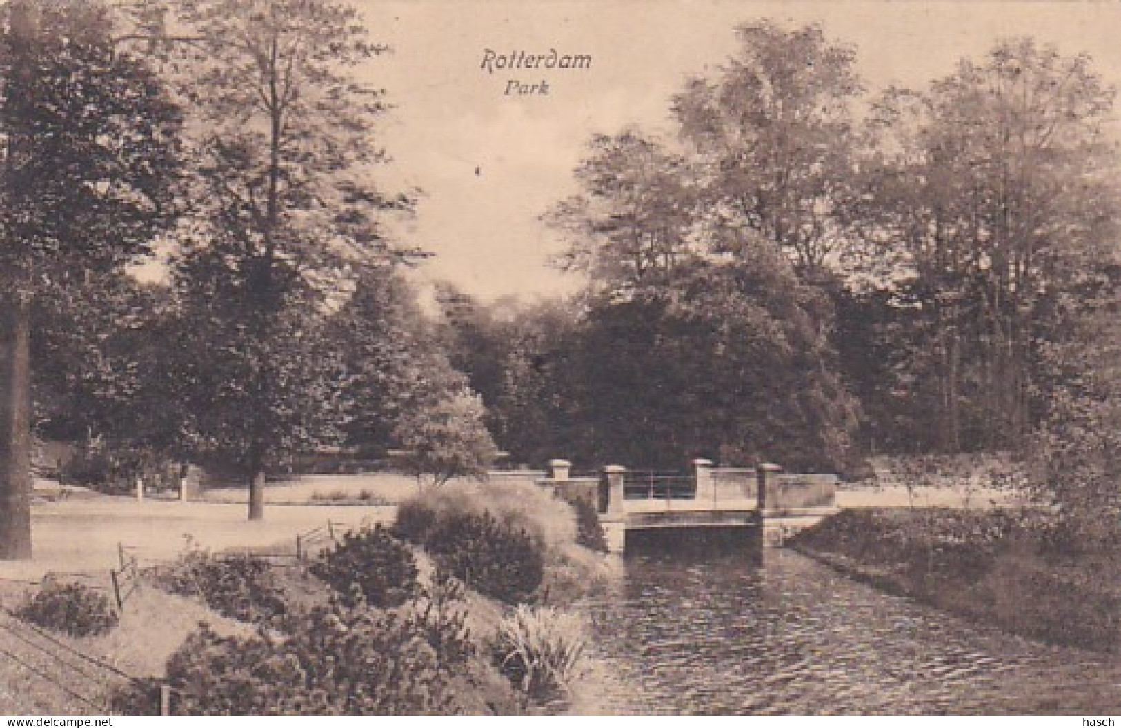 4822132Rotterdam, Park. 1908. (linksonder Een Heel Klein Vouwtje) - Rotterdam