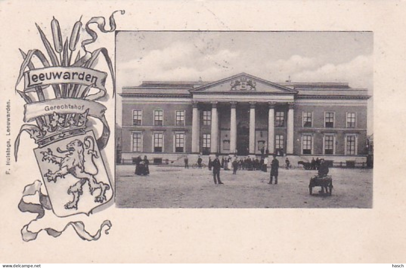 4822143Leeuwarden, Gerechtshof. (poststempel 1902)(minuscule Vouwen In De Hoeken) - Leeuwarden