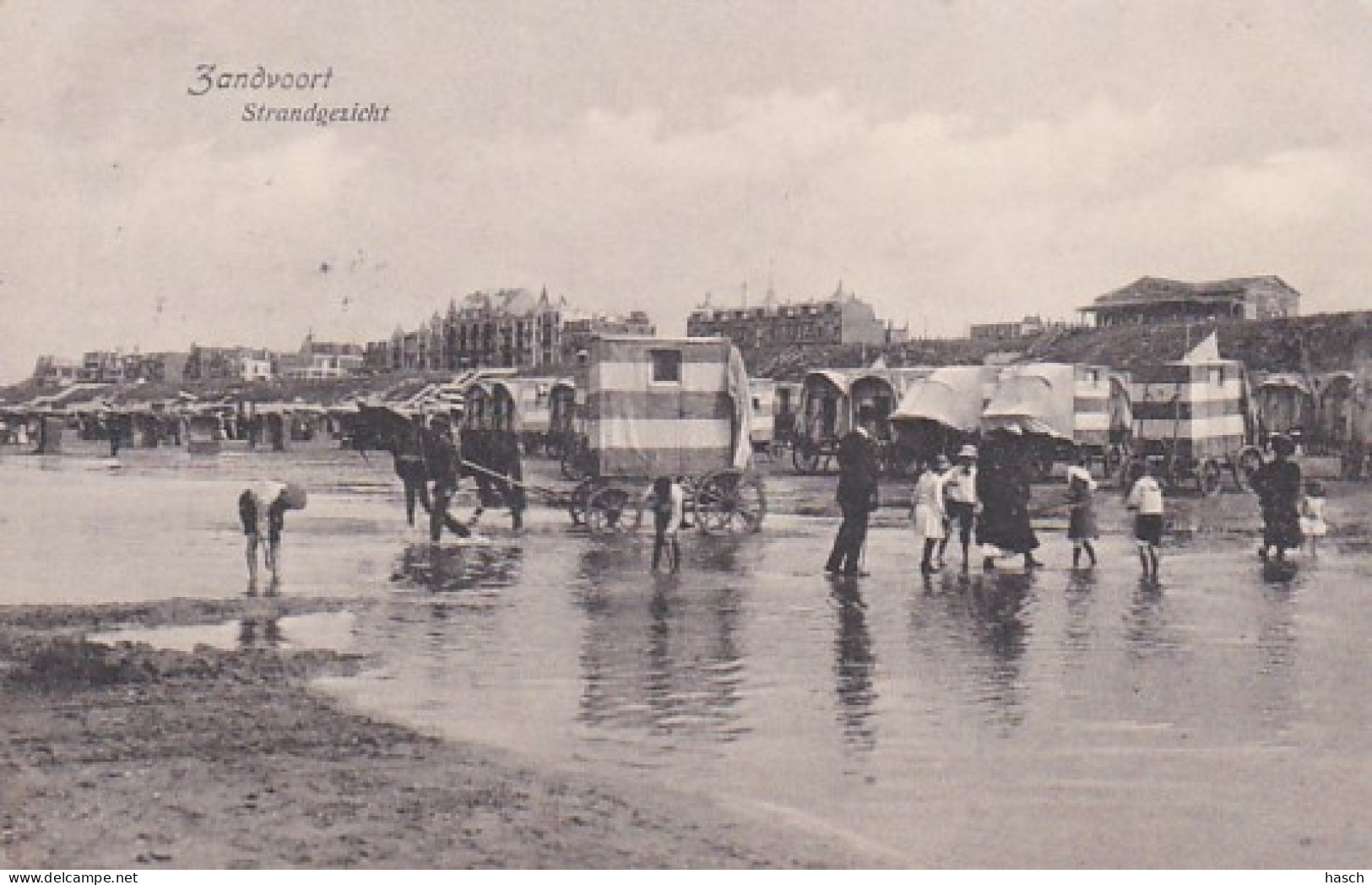 4822155Zandvoort, Strandgezicht. 1916. (minuscule Vouwen In De Hoeken) - Zandvoort
