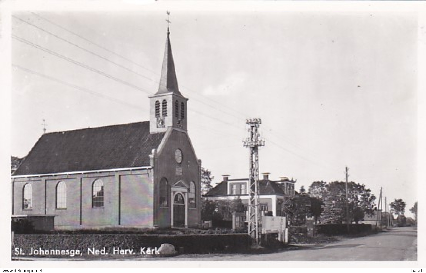 4822179St. Johannesga, Ned. Herv. Kerk.(kleine Vouwen In De Hoeken, Zie Achterkant) - Autres & Non Classés