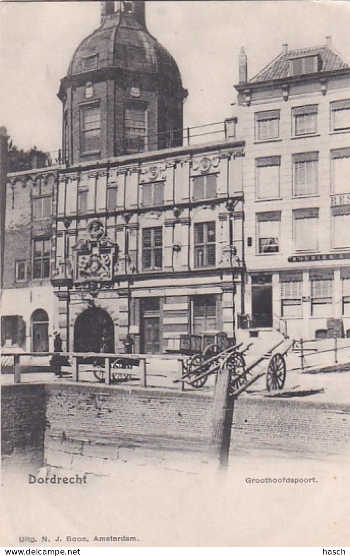 4822181Dordrecht, Groothoofdspoort Rond 1900. (minuscule Vouwen In De Hoeken) - Dordrecht