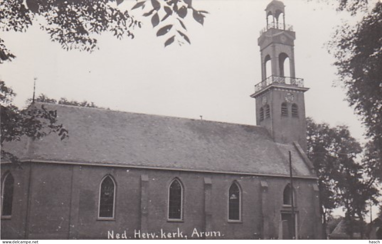 4822253Arum, Ned. Herv. Kerk.(FOTO KAART)(kleine Beschadiging Rechtsboven En Onder) - Sonstige & Ohne Zuordnung