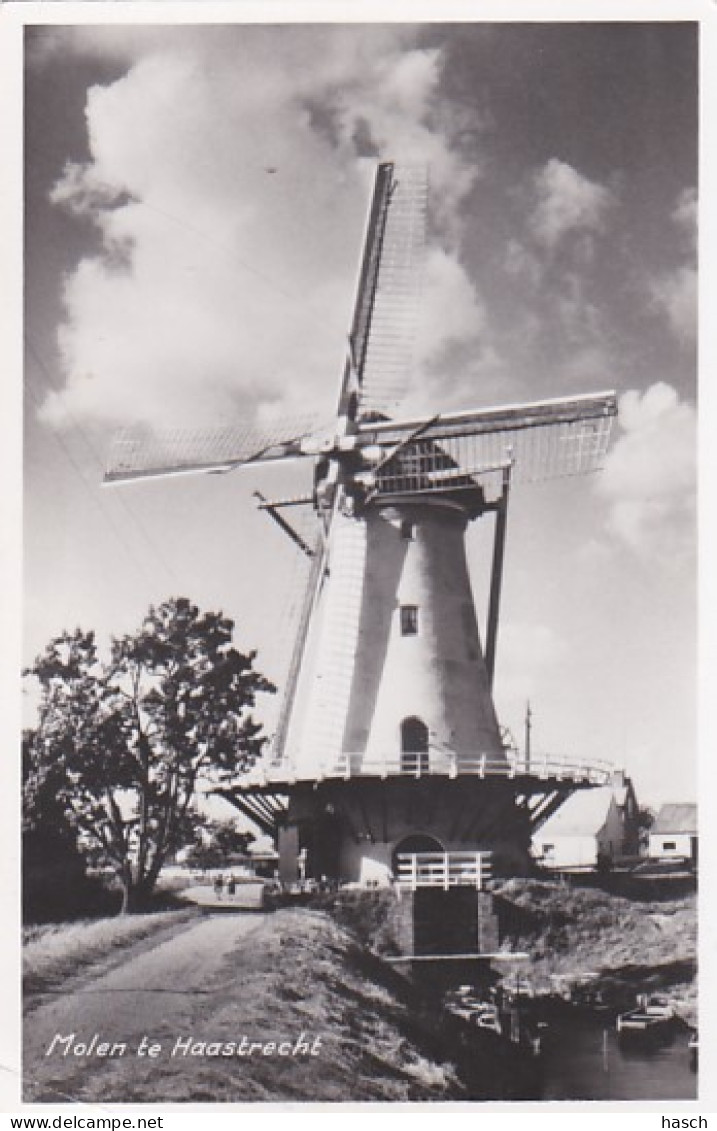 4822270Haastrecht. Molen. (FOTO KAART)(linksonder Een Kleine Vouw) - Sonstige & Ohne Zuordnung