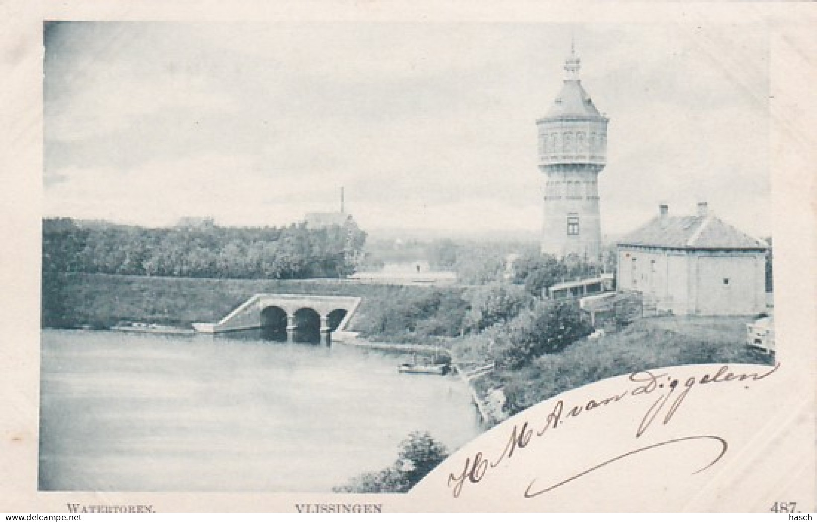 4822278Vlissingen, Watertoren Rond 1900. (kaart Uit Album) - Vlissingen