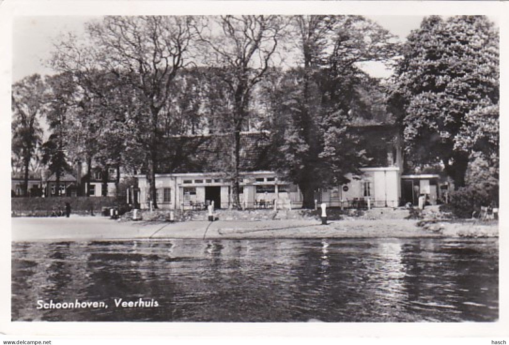 4822283Schoonhoven, Veerhuis. 1960.(FOTO KAART)(kleine Vouwen In De Hoeken, Zie Achterkant) - Schoonhoven