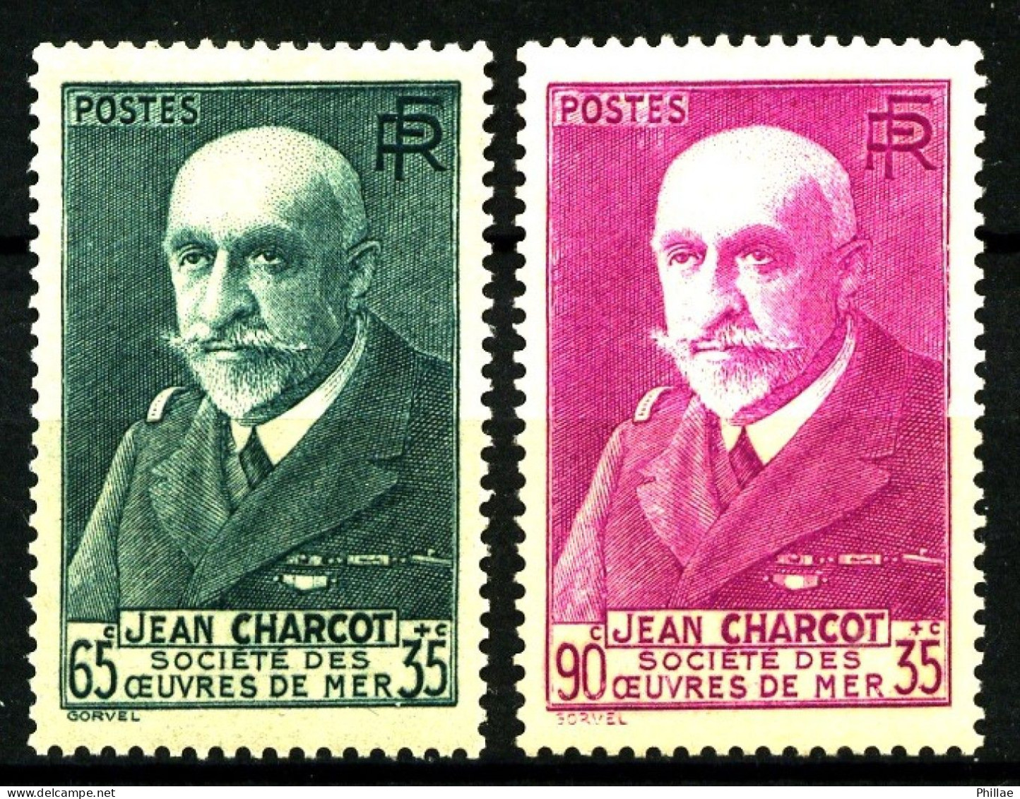 377 / 377A - Paire Charcot - Neufs N* (traces Infimes) - TB - Neufs