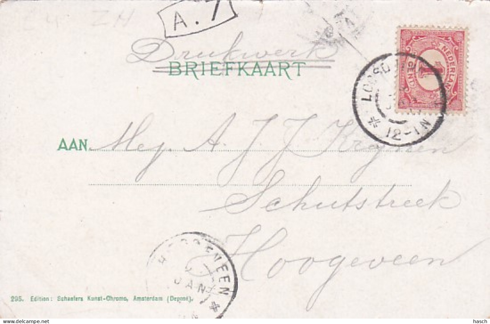 4822414's Gravenhage, Loosduinscheweg 1905. (zie Hoeken, Randen, Scheurtje Bovenin) - Den Haag ('s-Gravenhage)