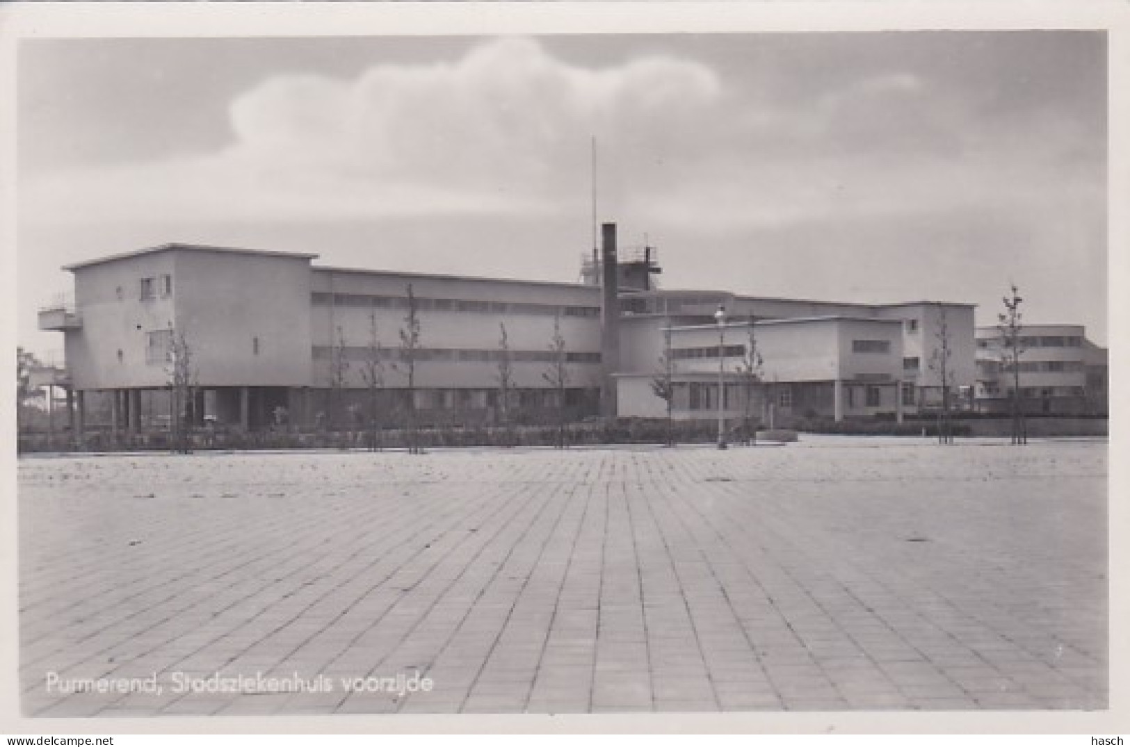 4822426Purmerend, Stadsziekenhuis Voorzijde.(FOTO KAART)(bruine Vlekjes Achterkant) - Purmerend