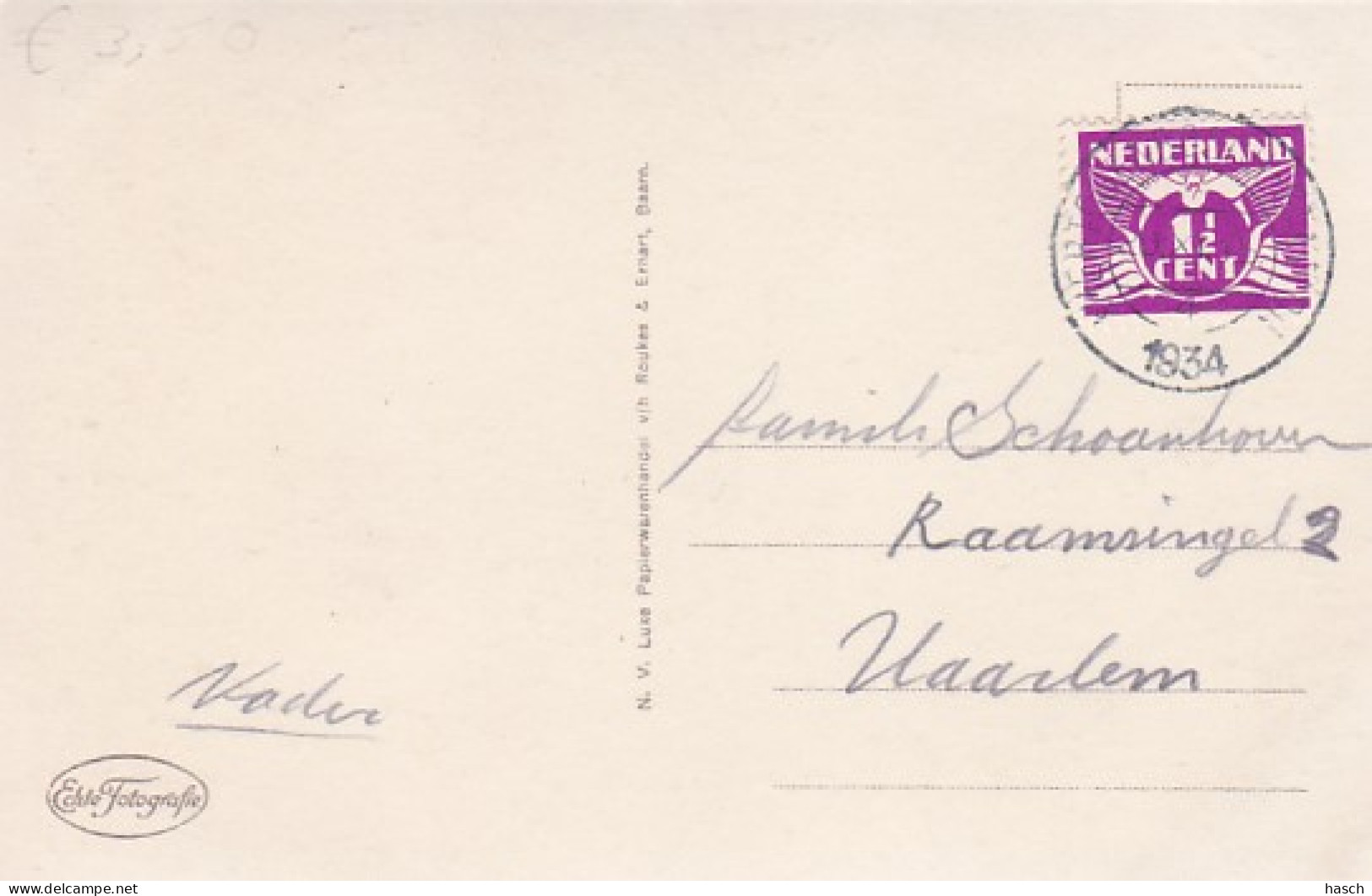 4822447Brabantsch Dorpsleven. Koffieuurtje. 1934.(mooie Foto Kaart) - Other & Unclassified