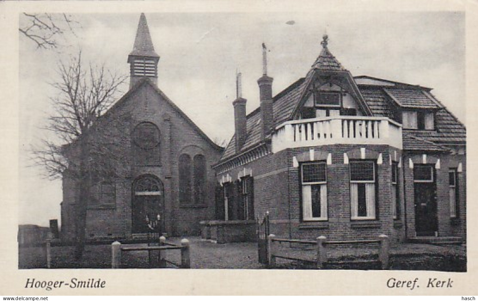 4822466Hooger Smilde, Geref. Kerk. (kleine Vouwen In De Hoeken) - Smilde