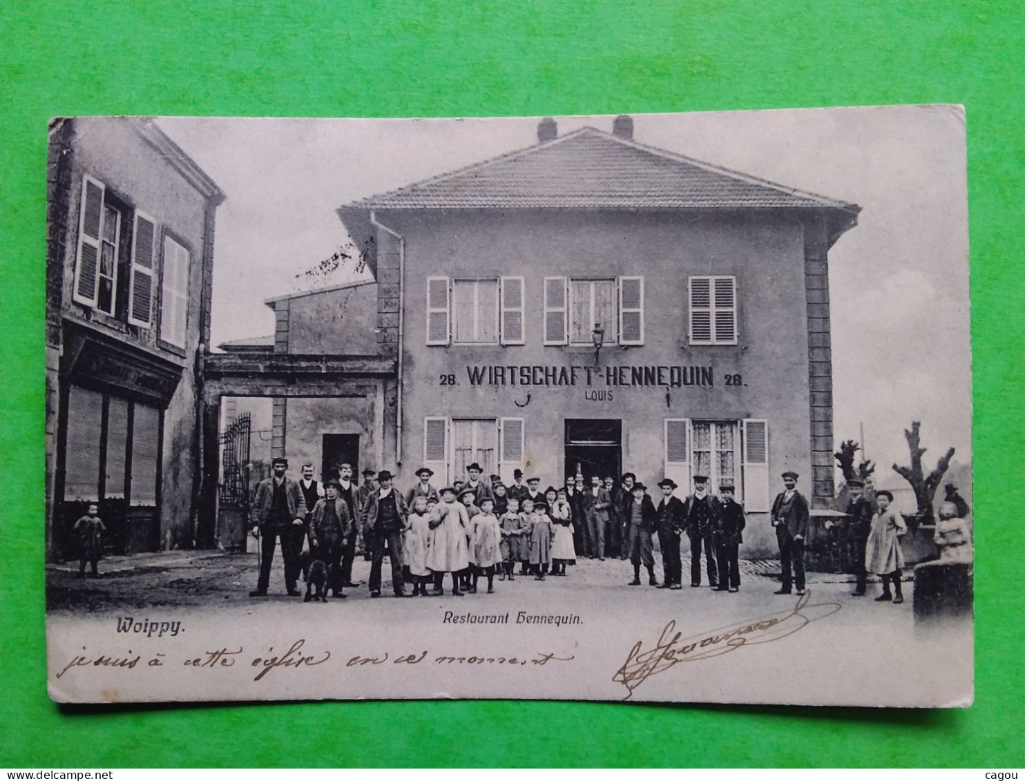 WOIPPY MOSELLE RESTAURANT HENNEQUIN - OBLITÉRATION DE WOIPPY 1908 - Autres & Non Classés