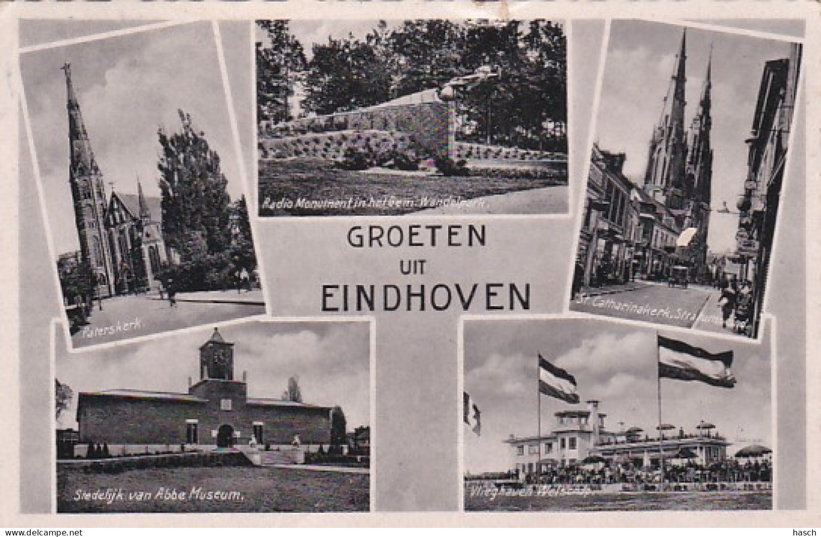 4822563Eindhoven, Groeten Uit Eindhoven. 1946.(zie Bovenrand) - Eindhoven