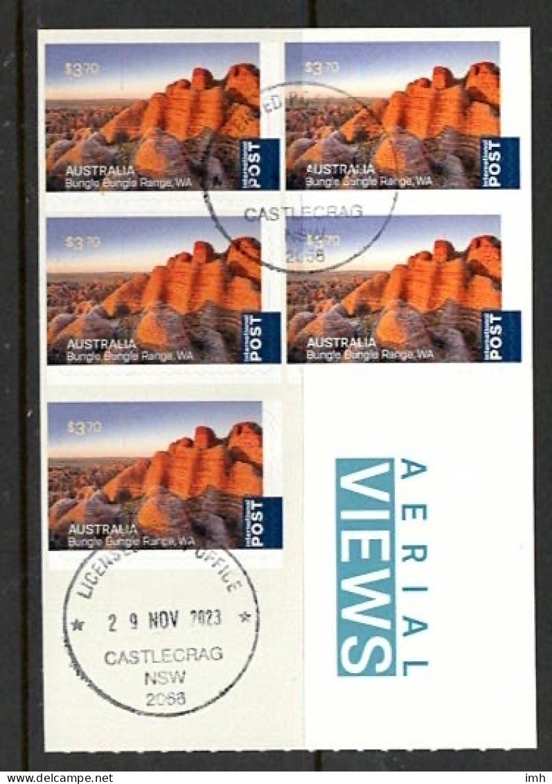 2011  Australia  Aerial Views.  The Bungle Bungles.  $3.70 Value Complete Booklet. CTO Very Fine Used. - Markenheftchen