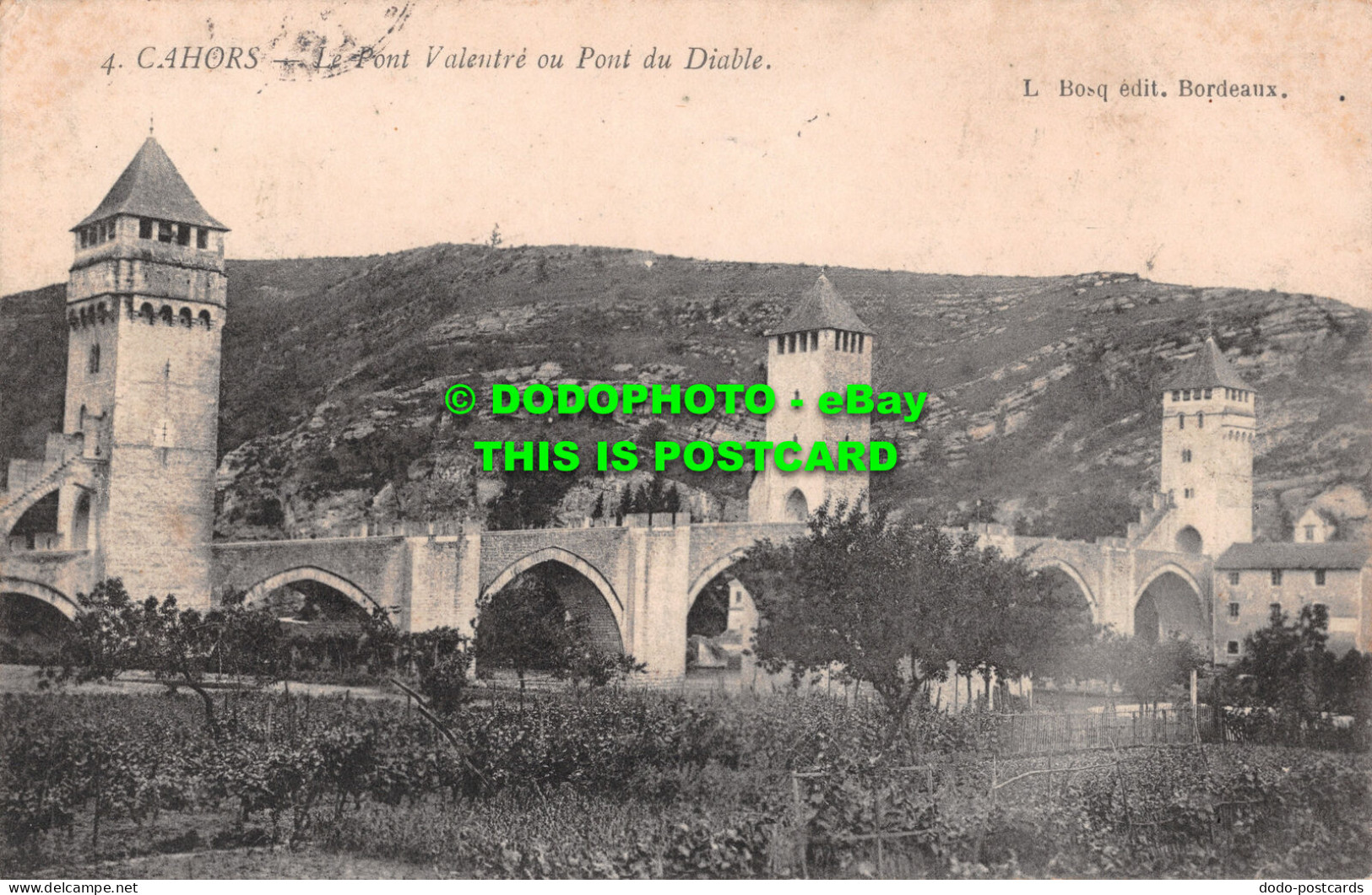 R505674 Cahors. Le Pont Valentre Ou Pont Du Diable. L. Bosq. 1906 - Monde