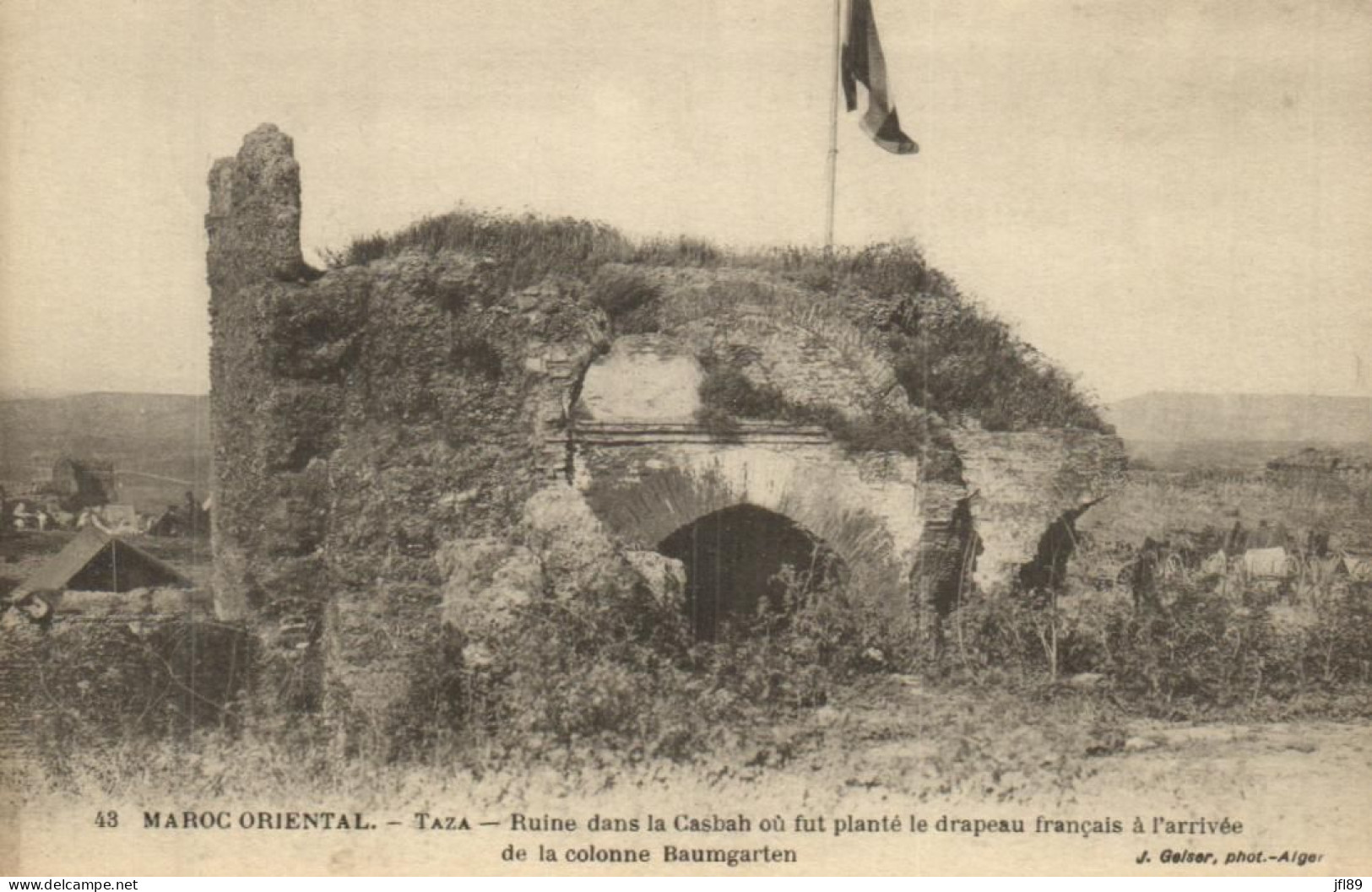 Maroc-Oriental - TAZA - Ruine Dans La Casbah Ou Fut Planté Le Drapeau Français - 7074 - Autres & Non Classés