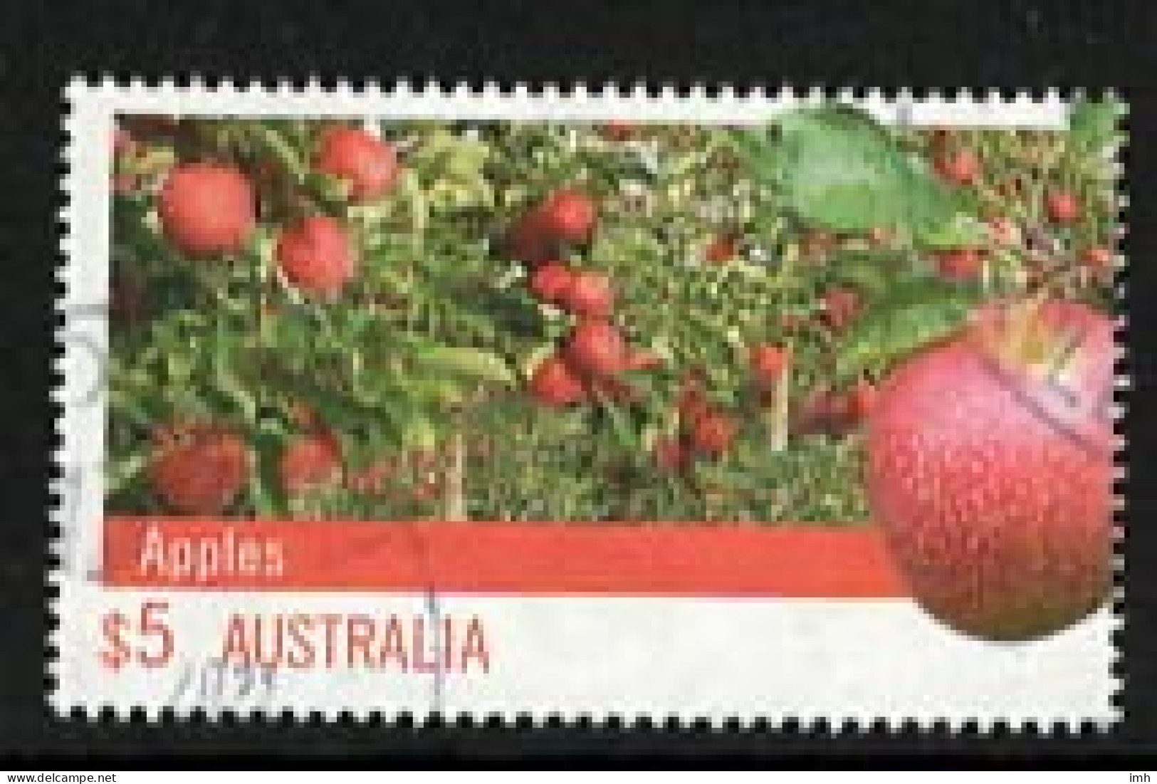 2012   Australia  $5 Farming, Australian Apples Fine Used. - Used Stamps