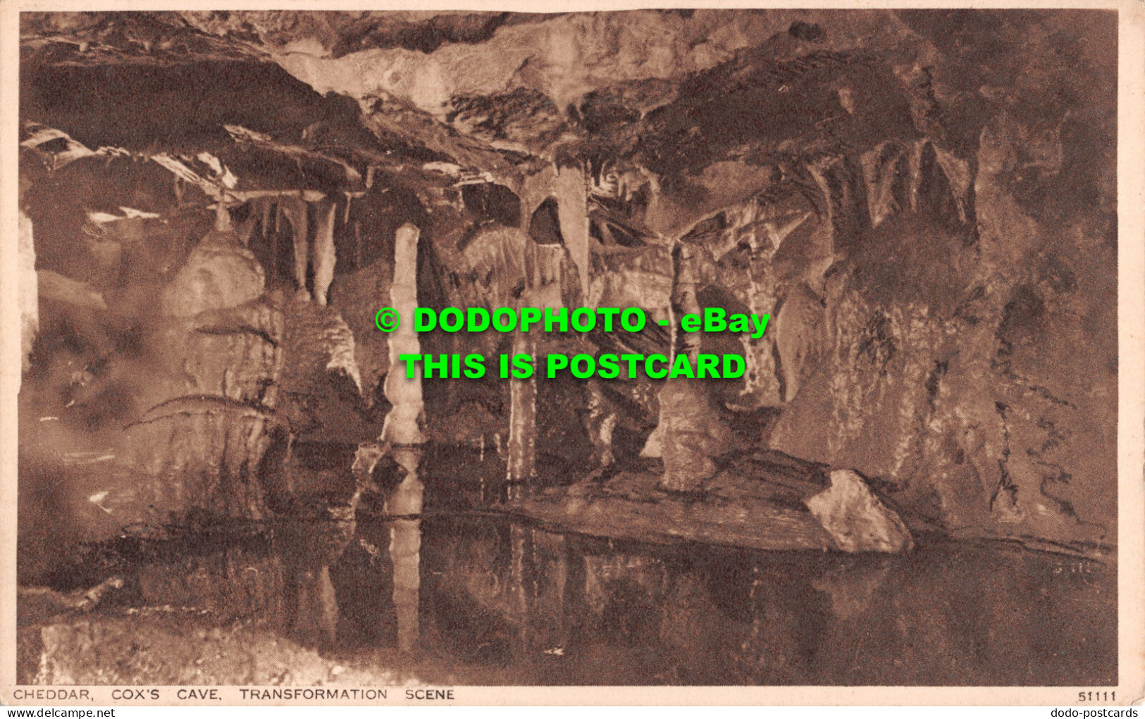 R505703 Cheddar. Cox Cave. Transformation Scene. Photochrom. 1944 - Monde