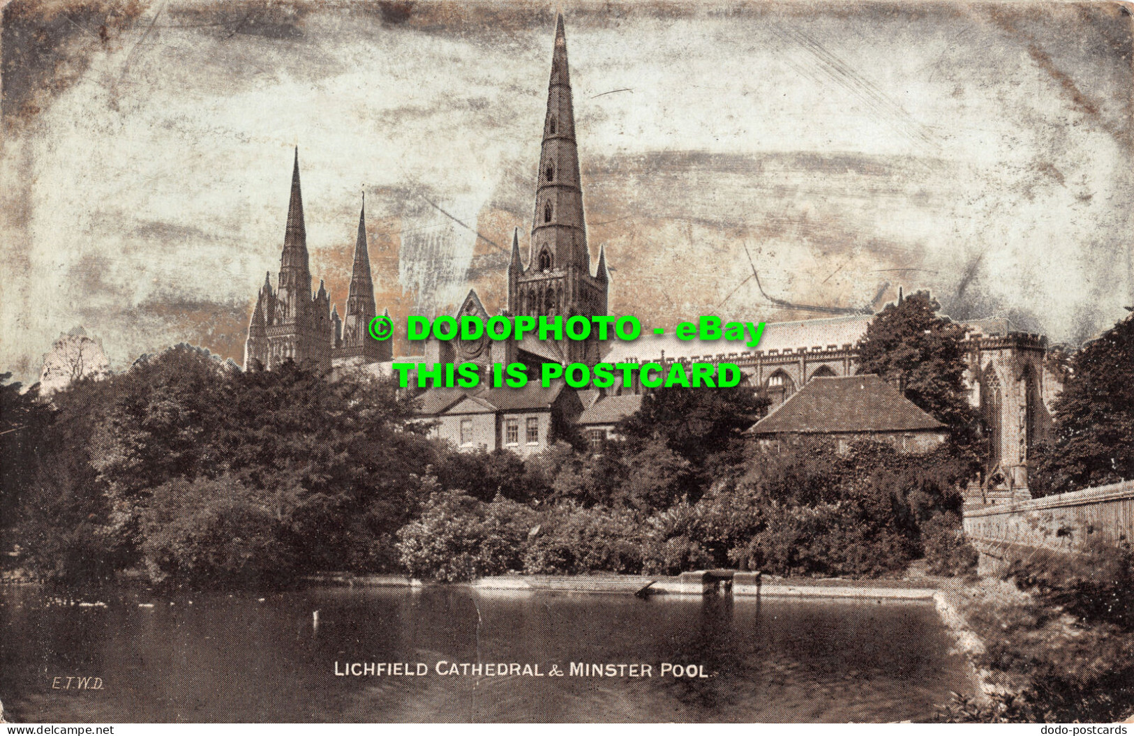 R505705 Lichfield Cathedral And Minster Pool. E. T. W. D. Dainty Series - Monde