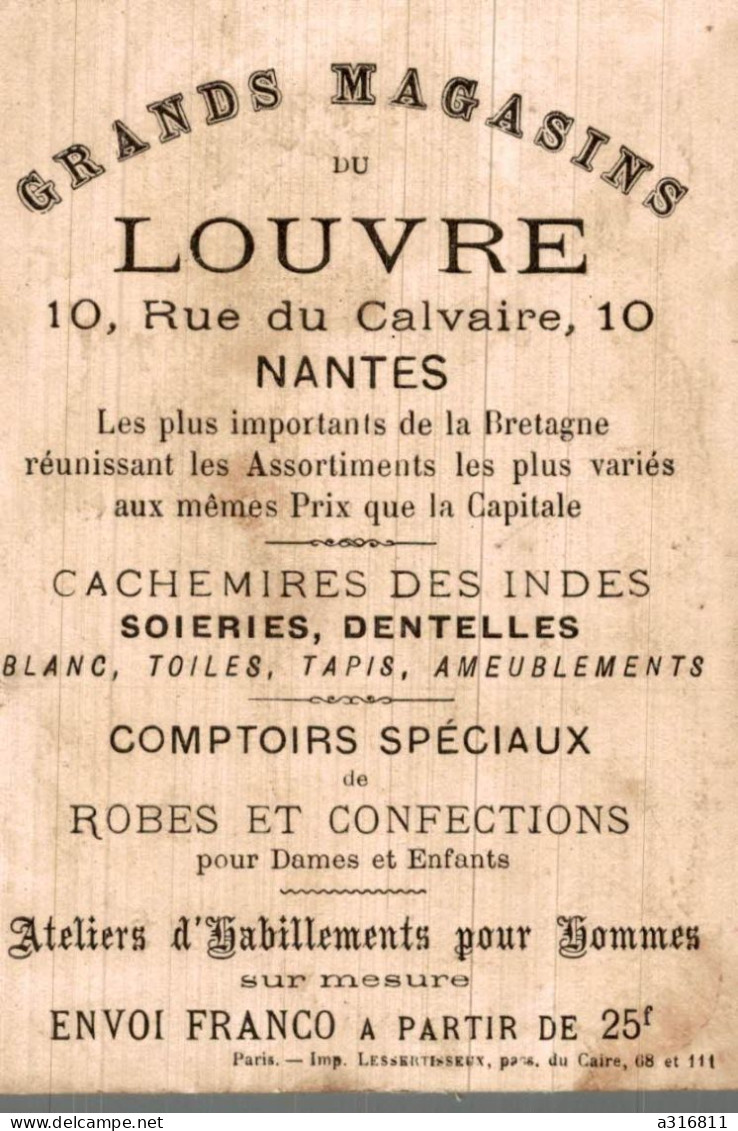 Chromo Grands Magasins Du Louvre Ministre De L Intérieur - Altri & Non Classificati