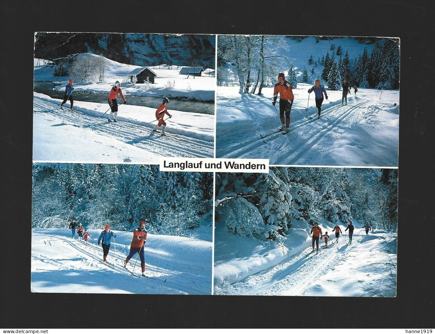 Langlauf Ski Un Wandern Suisse Photo Carte Schweiz Htje - Alpinismus, Bergsteigen