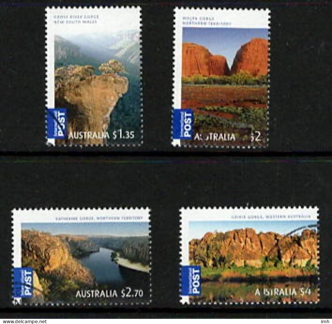 2012  Australia  Gorgeous Australia. Grose River Gorge, Walpa Gorge, Katherine Gorge, And Geike Gorge. Fine Used. - Usati