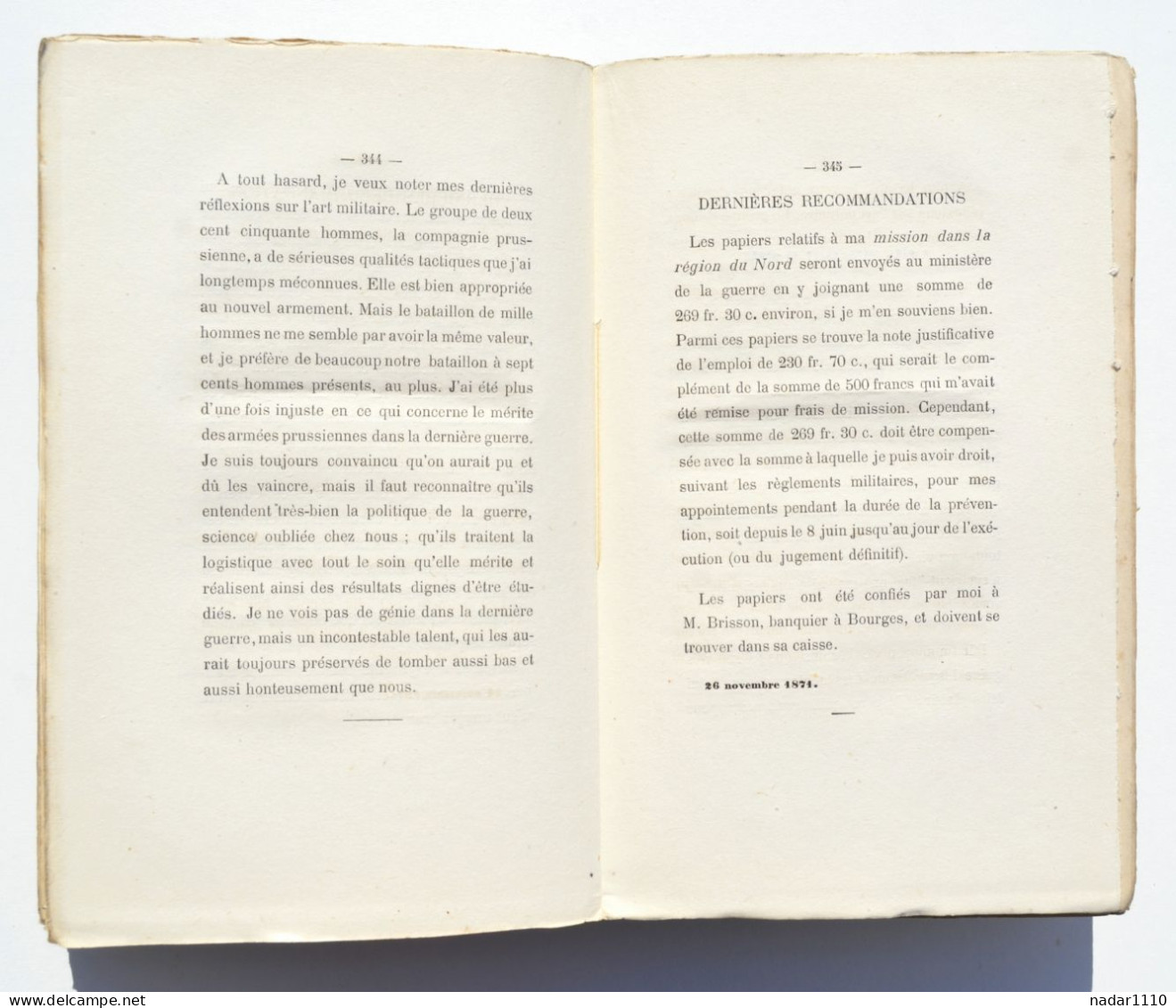 Rossel - Papiers Posthumes - Jules Amigues, Lachaud 1871 / La Commune, Communards, Metz - 1801-1900