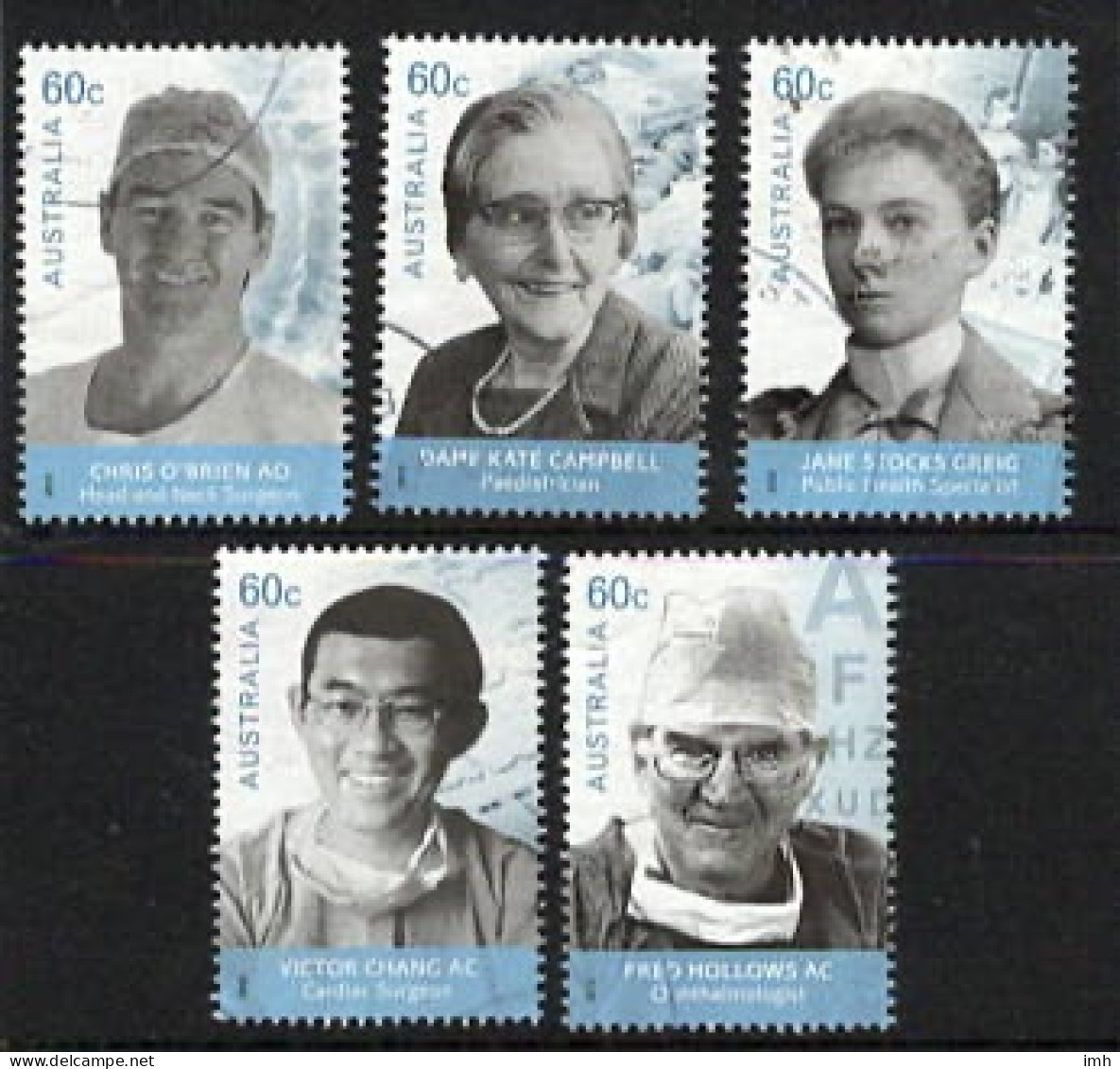 2012  Australia  Medical Doctors Complete Set Of Four.  Fine Used. - Usados