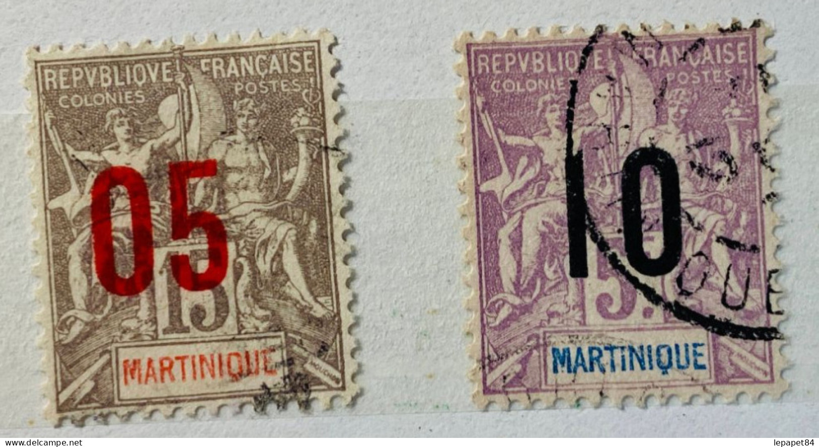 Martinique YT N°78-81 - Usados