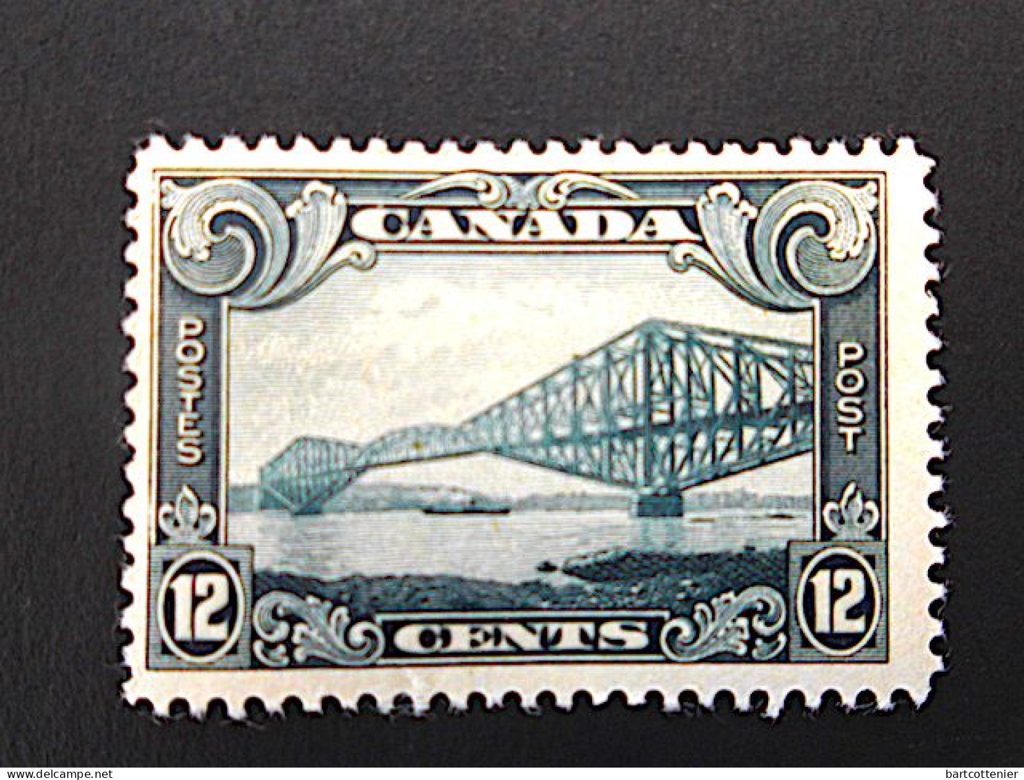 Canada 1928 Bridge Quebec / 12 Cents / MNH / Scott156 / Yvert 136 - Unused Stamps