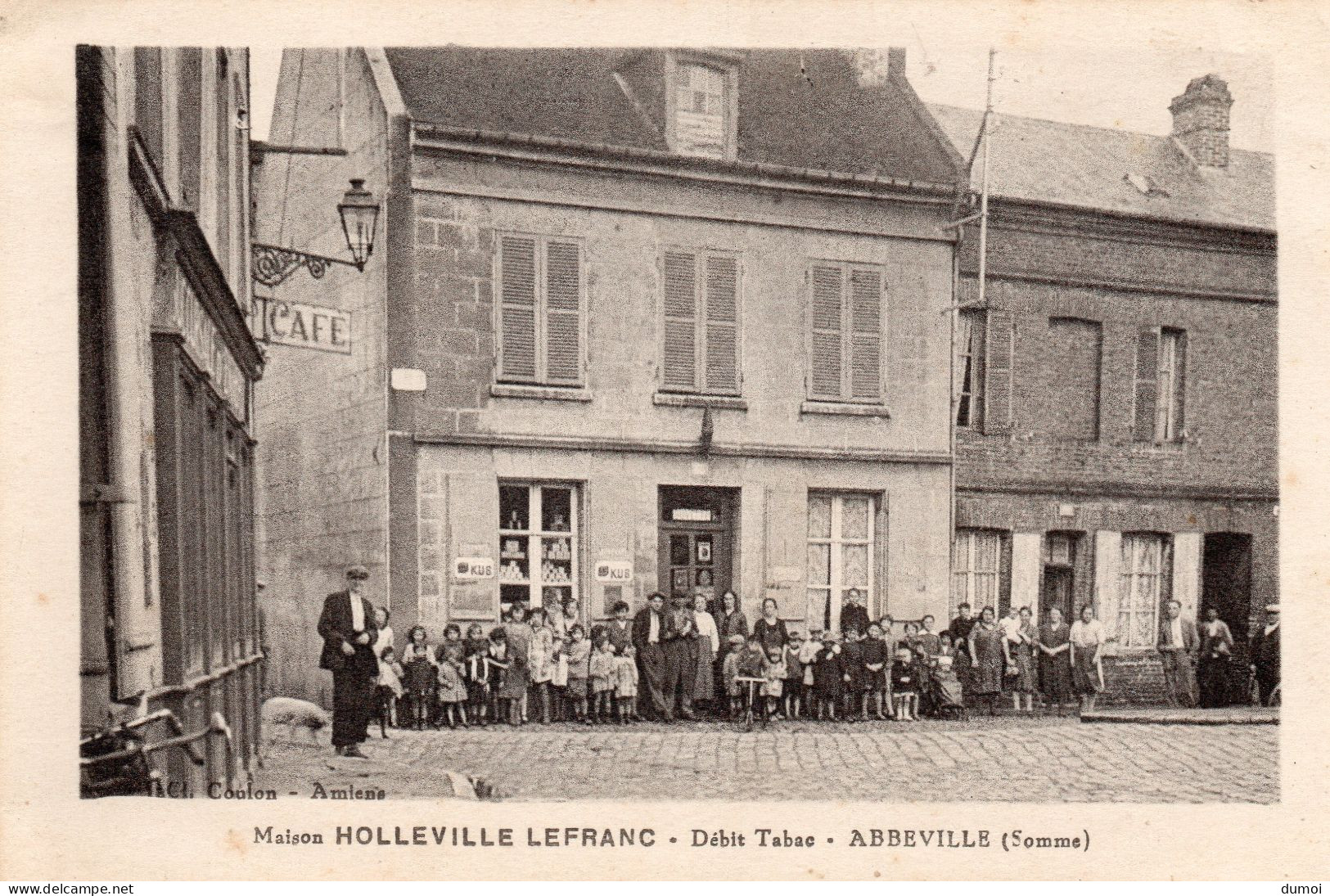 ABBEVILLE  (Somme)  - Débit Tabac  -  Maison HOLLEVILLE LEFRANC - Abbeville