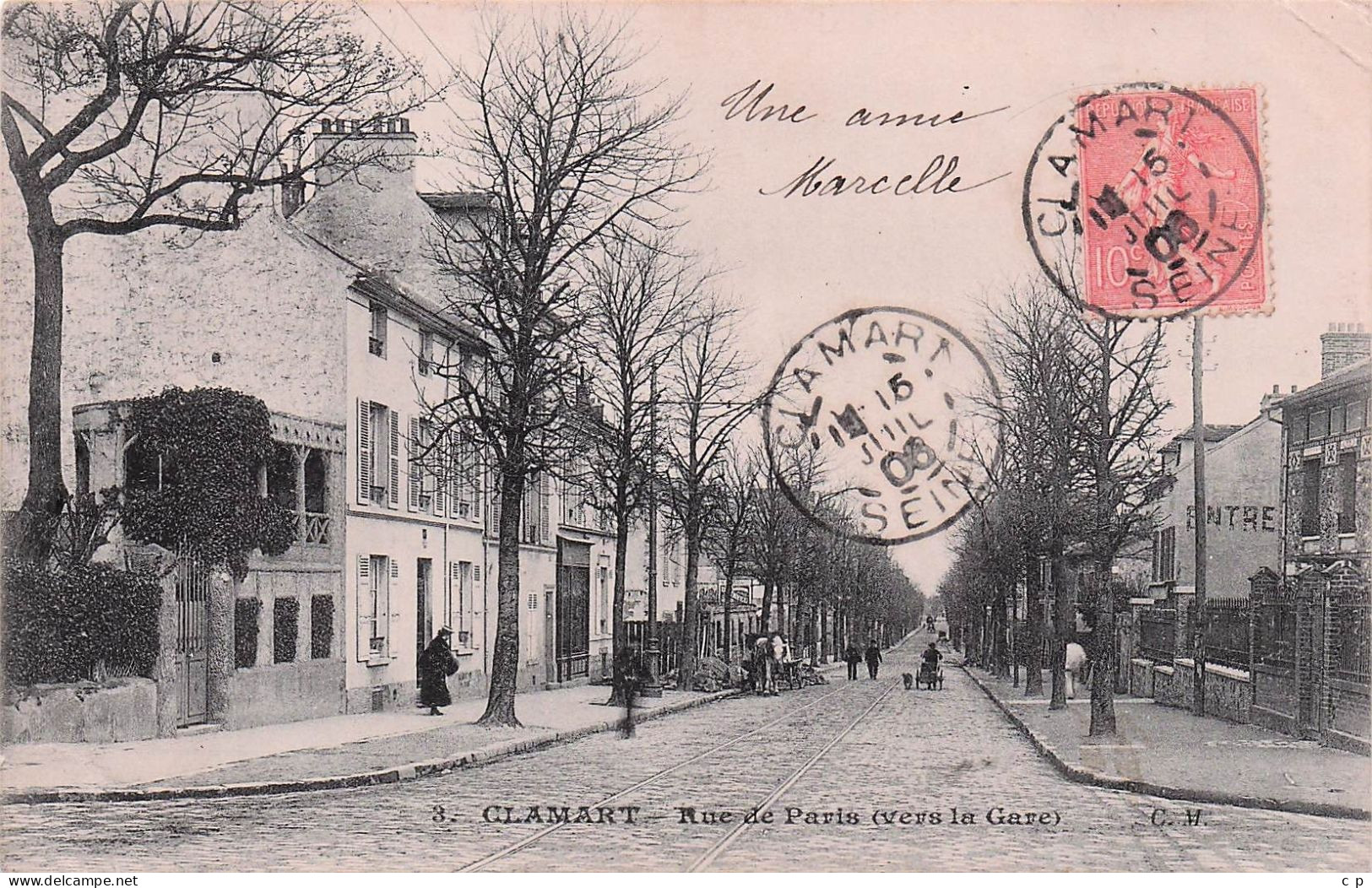 Clamart -  Rue De Paris -   CPA °J - Clamart