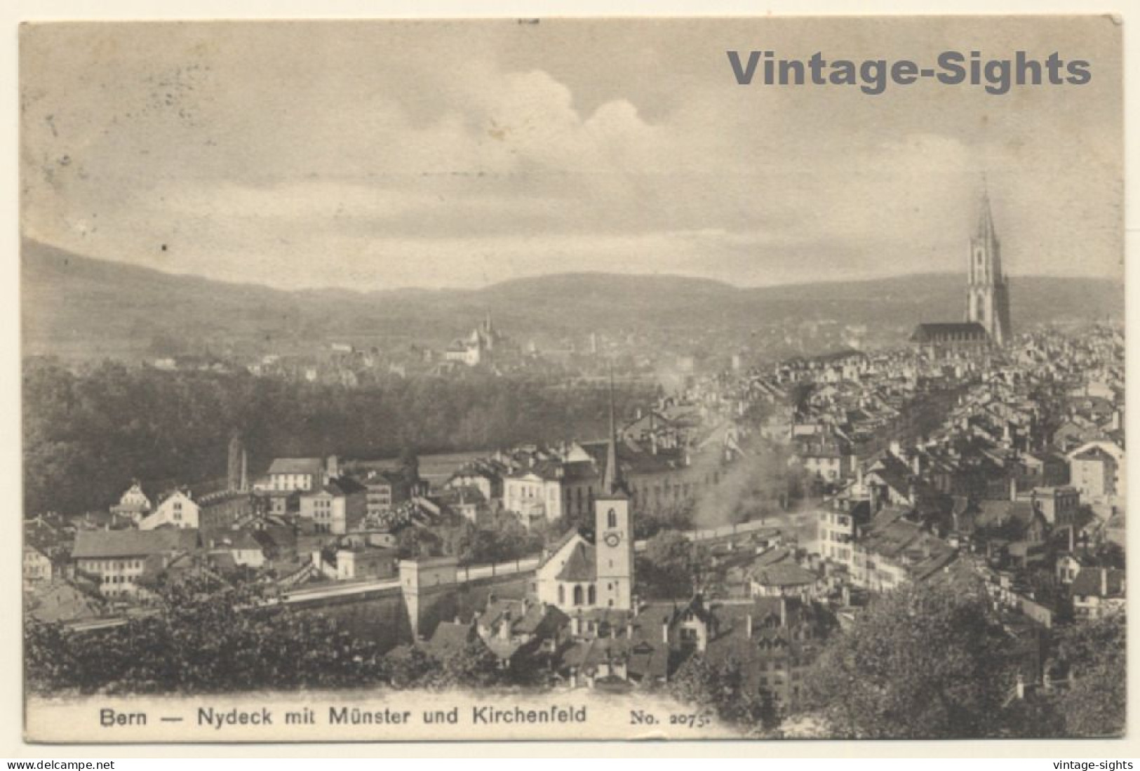 Bern / Switzerland: Nydeck Mit Münster & Kirchenfeld (Vintage PC 1908) - Berna