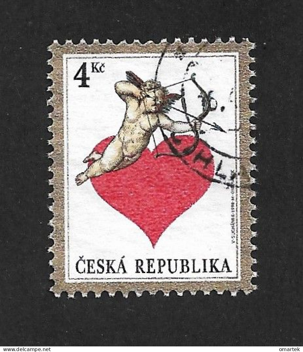 Czech Republic 1998 ⊙ Mi 168 Sc 3034 Grussmarke. Love. Tschechische Republik  C6 - Used Stamps