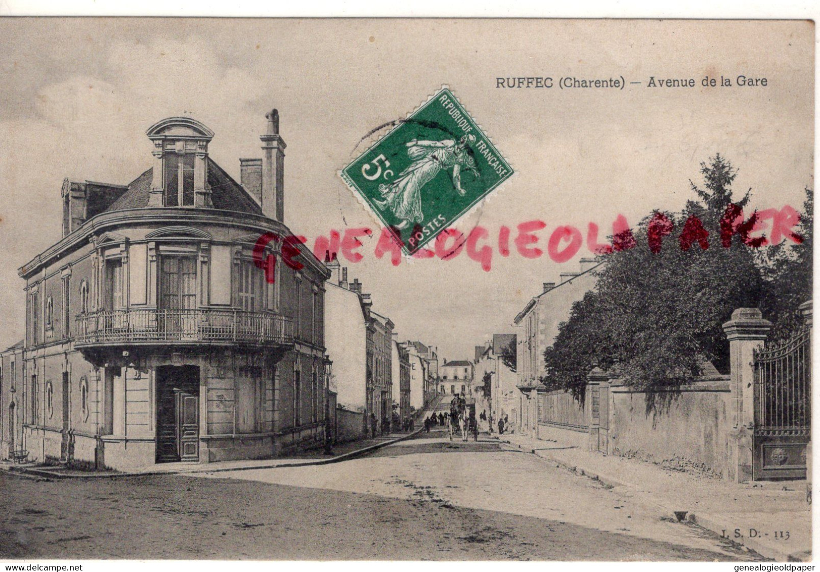 16- RUFFEC - AVENUE DE LA GARE - Ruffec