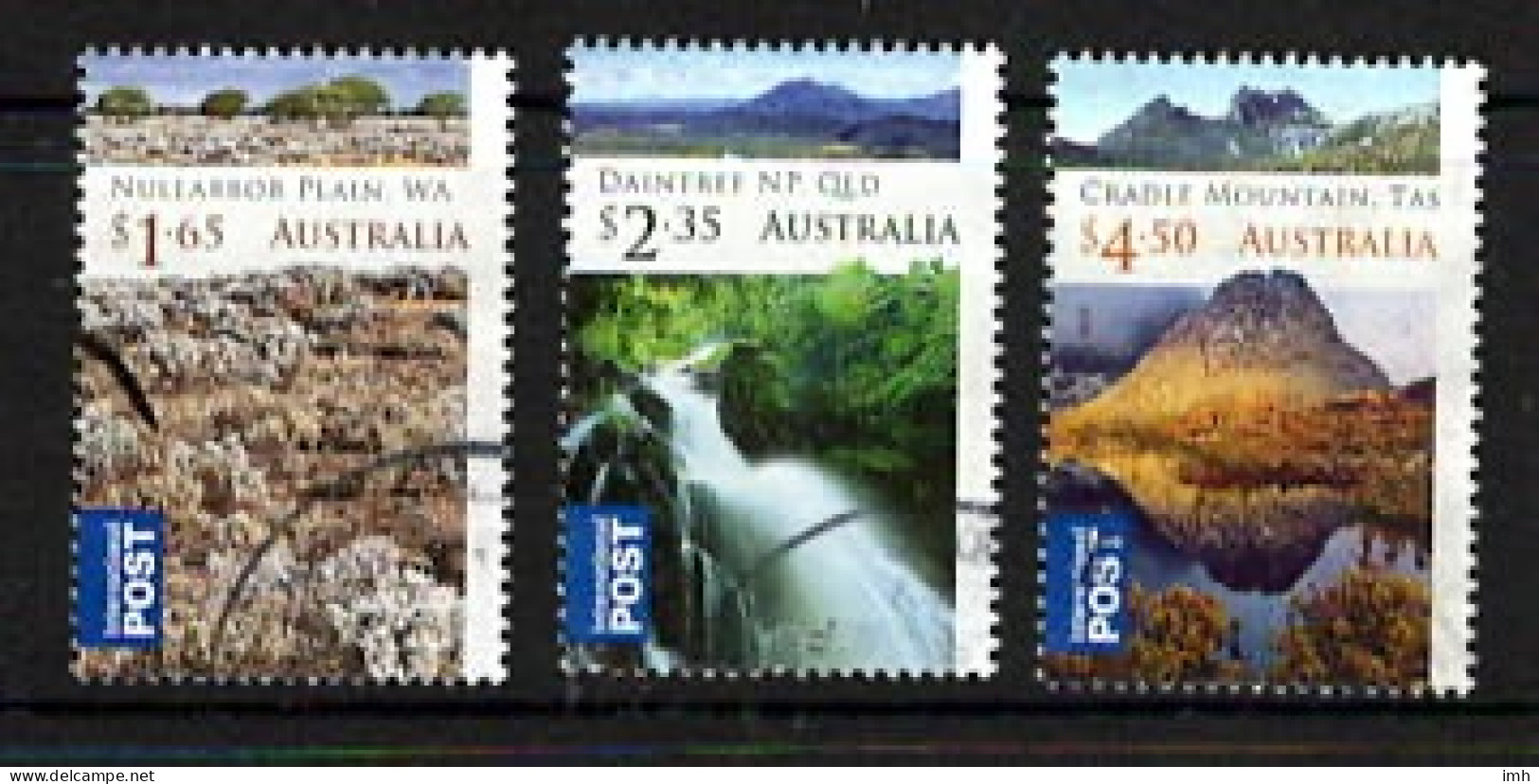 2012  Australia  Wilderness.  Nullarbor, Daintree And Cradle Mountain Fine Used. - Oblitérés