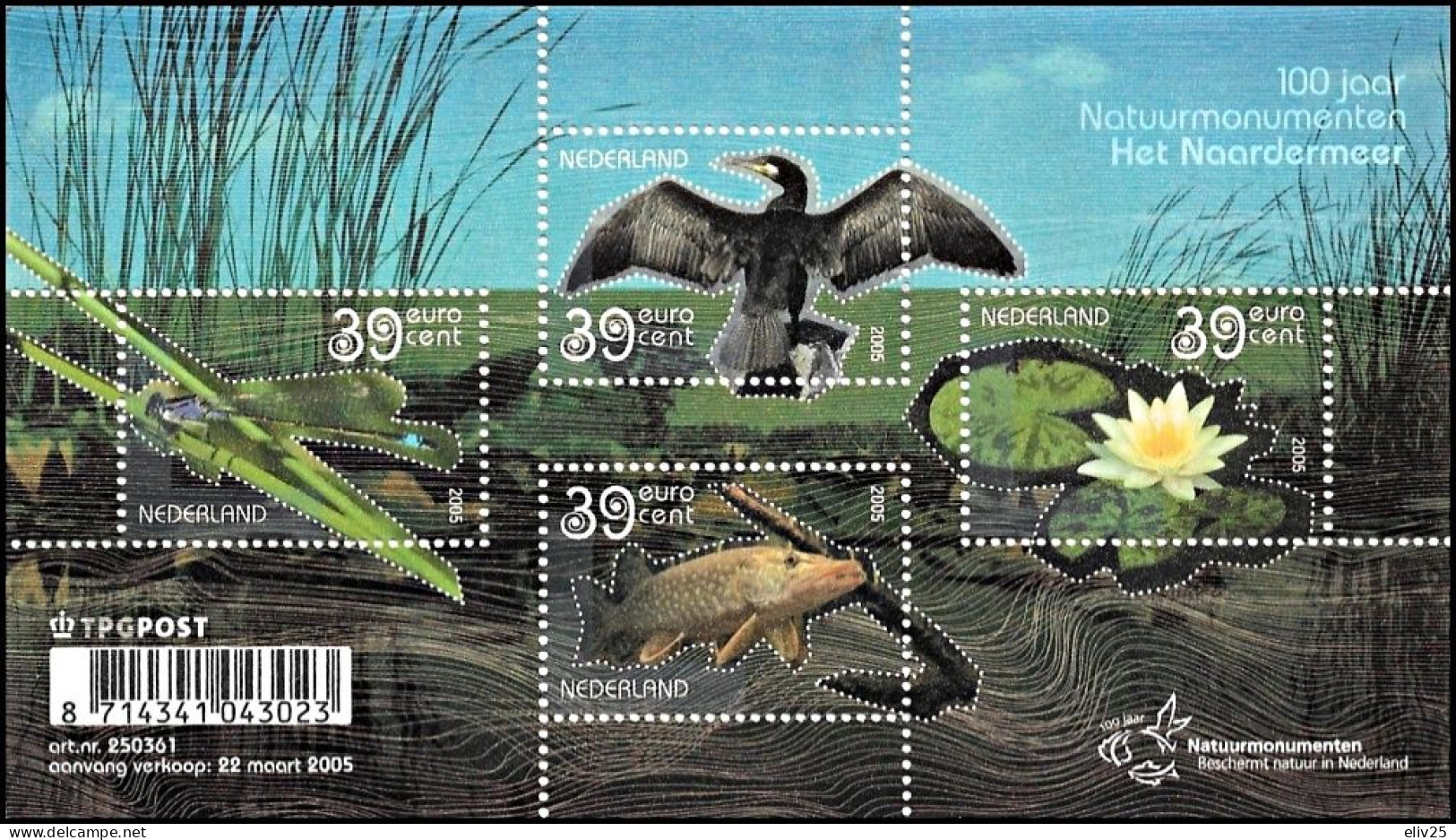 Netherlands 2005, Natural Monuments Animals Birds - 2 S/s MNH - Andere & Zonder Classificatie