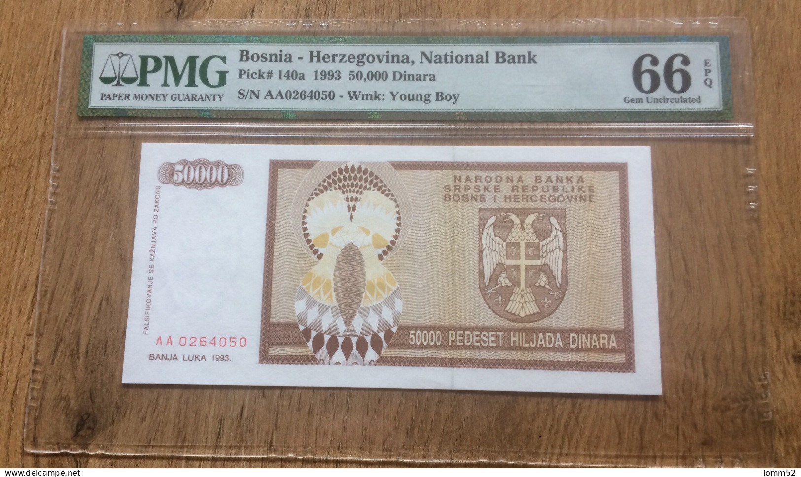 BOSNIA & HERZEGOVINA- Banja Luka 50000 Dinara UNC/PMG66 - Bosnia Y Herzegovina