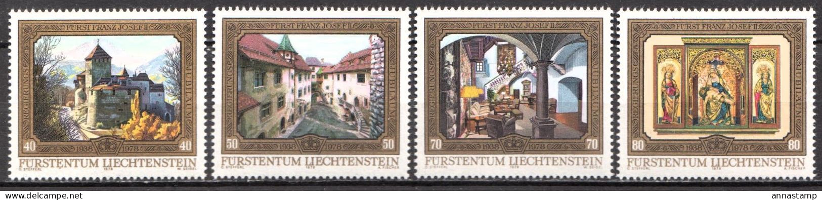 Liechtenstein MNH Set - Castles