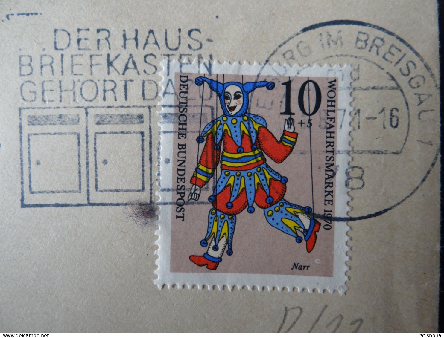 7800 Freiburg I.Breisgau - Der Hausbriefkasten Gehört Dazu - Werbestempel 1971 - Machines à Affranchir (EMA)